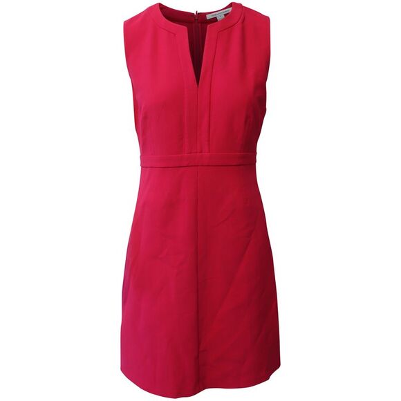 Diane Von Furstenberg Sheath Dress in Red Polyester